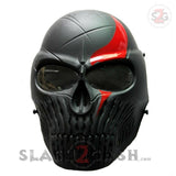 Airsoft Full Face Mask w/ Anti Fog Changeable Lens Paintball Skull Mask