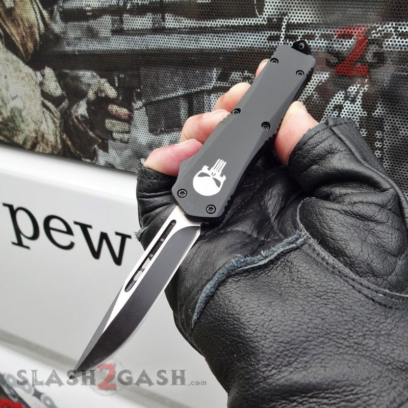 g-ALL【BRIEFING】DELTA SLASHER S S2G Tactical OTF Beast D/A Black Automatic Knife - Double