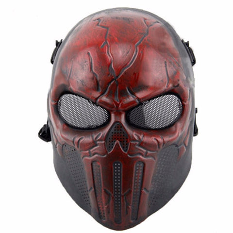 Punisher Tactical Mask Airsoft Wargame Paintball Scary Full Face Skull Mask