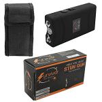 SURVIVOR High Voltage Rechargeable STUN GUN w/ LED & Holster Black