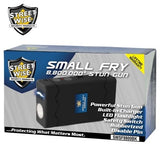 Small Fry 8,800,000 Black Powerful Mini Stun Gun Flashlight Rechargeable