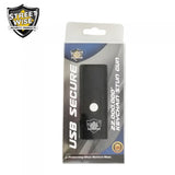 Streetwise Micro USB Slider Mini Keychain STUN GUN Rechargeable - Black