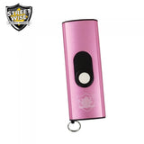 Streetwise Micro USB Slider Mini Keychain STUN GUN Rechargeable - Pink