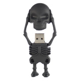 Skeleton USB Flash Drive 3.0 Rubber Skull Memory Stick 16/32gb 10x FASTER!