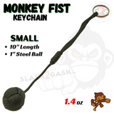 Olive Green MonkeyFist Self Defense Survival Keychain Paracord - Small 1 Inch