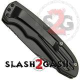 Smith & Wesson Extreme Ops Black Automatic Knife - Tanto Serrated SW50BTS S2G slash2gash