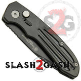 Smith & Wesson Extreme Ops Black Automatic Knife - Tanto Serrated SW50BTS S2G slash2gash