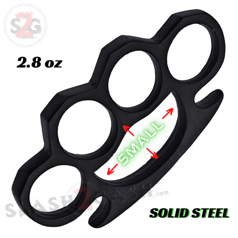 Small Black Knuckles Crown Knuckle Duster Solid Steel Paper Weight