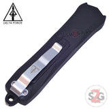 Delta Force Spartan Gladius D/A OTF Automatic Knife Black S2G Tactical - Tanto Warrior Serrated