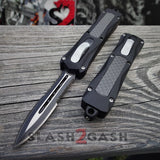 Delta Force OTF Knife 7" Small Spartan w/ Carbon Fiber - Gladius Spear Serrated D/A Automatic Switchblade Knives