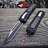 Delta Force OTF Knife 7" Small Spartan w/ Carbon Fiber - Tanto Warrior D/A Automatic Switchblade Knives