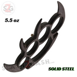Bladed Paperweight Belt Buckle Spike Duster Claw Knuckle - Black