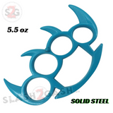 Bladed Paperweight Belt Buckle Spike Duster Claw Knuckle - Teal
