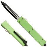 Blockade Zombie Killer OTF Automatic Knife Double Edge Serrated w/ Glass Breaker