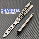 TheONE Butterfly Knife w/ Bushings TITANIUM Balisong - 4X series (clone)
