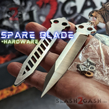 The ONE Channel Balisong FALCON Butterfly Knife w/ Zen Pins - ORIGINAL design Spare Sharp Training Blade Hardware