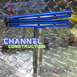 The ONE Kraken (clone) Balisong Butterfly Knife Channel w/ Zen Pins - Blue krake laken Bowie