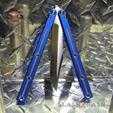 The ONE Channel Balisong KRAKEN (clone) Butterfly Knife w/ Bushings - Blue krake laken BowieThe ONE Kraken (clone) Balisong Butterfly Knife Channel w/ Zen Pins - Blue krake laken Bowie