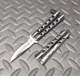 TheONE Butterfly Knife Small 7" Channel Balisong w/ Clip - 31 (clone)