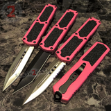 Taiwan Titan OTF D/A Pink Automatic Knife Switchblade - upgraded Dual Action out-the-front knives slash 2 gash