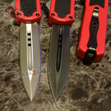 Titan OTF Knife D/A Red Automatic Switchblade TAIWAN - upgraded