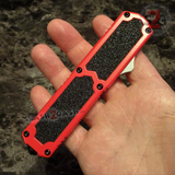 Taiwan Titan OTF D/A Red Handle Automatic Knife Switchblade - upgraded Dual Action out-the-front knives