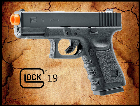 Licensed GLOCK 19 Gen3 Non-Blowback CO2 Airsoft Pistol by Elite Force