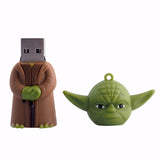 Star Wars Cartoon Yoda USB Flash Drive 2.0 Rubber Memory Stick 16gb