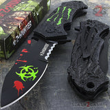 Zombie Hunter Bio Hazard Monster Claw A/O Knife - Green ZB040GN
