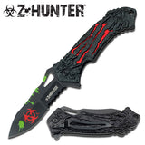 Zombie Hunter Bio Hazard Monster Claw A/O Knife - Red ZB-040RD
