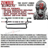 Zombie Blowguns .40 cal LOADED w/ 30 Darts - Blood Red Camo, Zombie Green, 24" 36" 2PC 48" 54 inch - Avenger USA