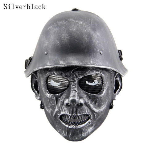 Zombie Soldier Tactical Mask Airsoft Wargame Halloween Full Face Skull