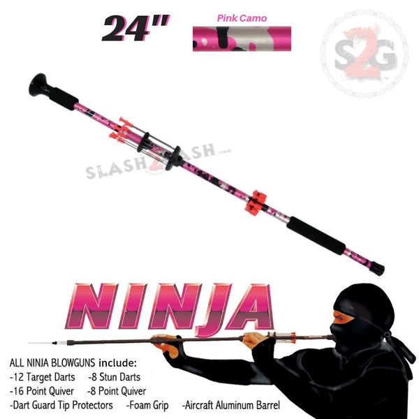 Avenger Ninja .40 Cal Blowgun - 20 Darts Included - Multiple Sizes