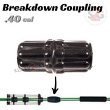 Blowgun Accessory Breakdown Coupling .40 Caliber Accessories - Connector Coupler 2pc Connection