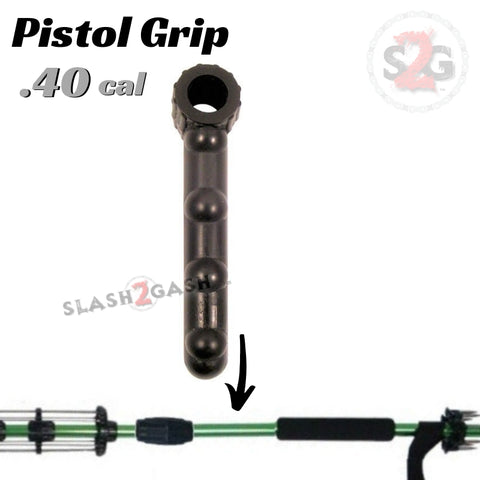 Pistol Grip .40 Caliber Blowgun Accessory - Aim Assist, Improved Accuracy, Steady Hands