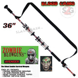 Zombie Blowguns .40 cal LOADED w/ 30 Darts - Blood Red Camoflage 36" inch - Avenger USA