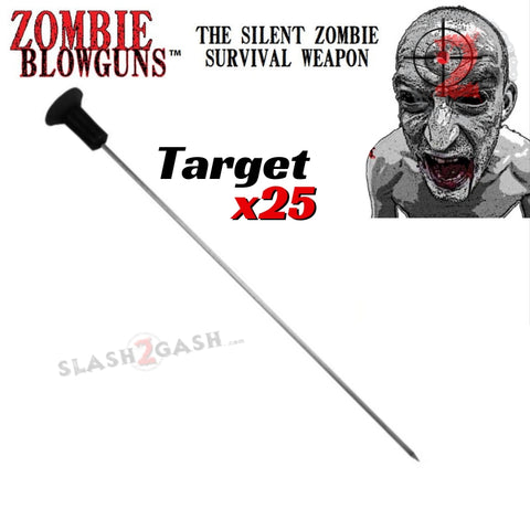 Zombie Darts Target Sharp Wire .40 Caliber Blowgun Ammo - x25