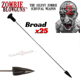 Zombie Blowgun Darts .40 Caliber Avenger - Broadhead Hunting Dart x25 count/pcs