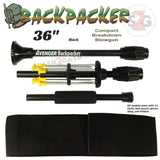 Backpacker 36" Blowguns .40 Caliber Breakdown w/ Nylon Case - 3PC Black - Avenger Blowguns USA