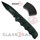 Boker Kalashnikov Automatic Conversion Knife - Black Drop Point Serrated Switchblade AK47 AK74