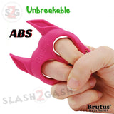 Brutus the Bulldog Self Defense Keychain ABS Knuckles - Hot Pink Punchy Puppy