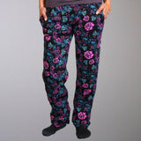 Hot Leathers Ladies Roses Lounge Pants Pajama Bottoms