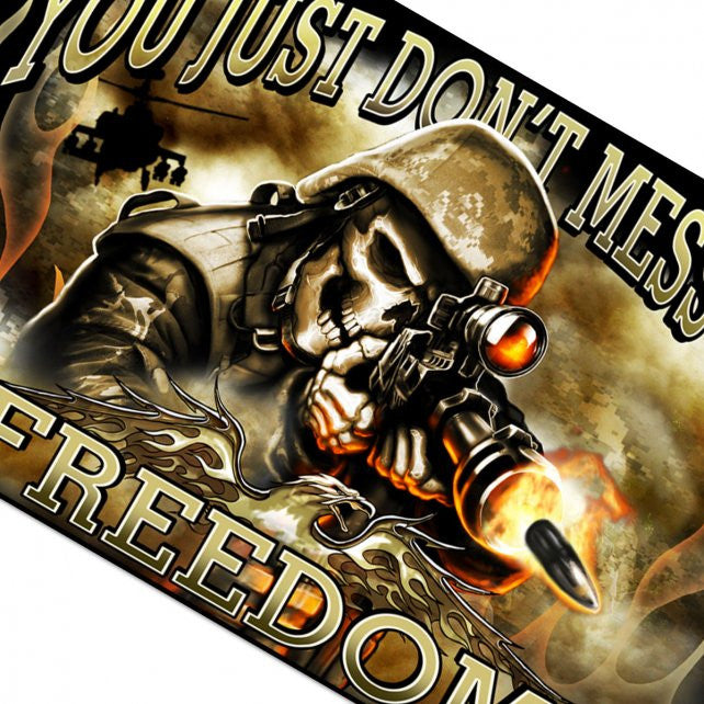 three things you don't mess with my family my freedom my dog American