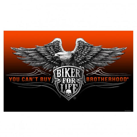 Hot Leathers Biker Brotherhood Full Size Biker Flag 3 x 5 w/ Metal Grommets