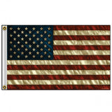 Hot Leathers Distressed American Flag 3 x 5 w/ Metal Grommets