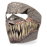 Hot Leathers Fang Face Neoprene Face Mask - Reptile Hooks & Fangs