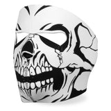 Hot Leathers B/W Skull Neoprene Face Mask