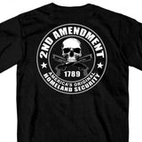 Hot Leathers 2nd Amendment Double Sided T-Shirt Homeland Security