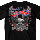 Hot Leathers Freedom Eagle Short Sleeve T-Shirt Double Sided Biker Shirt