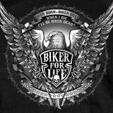 Hot Leathers Bold Eagle Biker For Life Short Sleeve T-Shirt Custom Slash2Gash